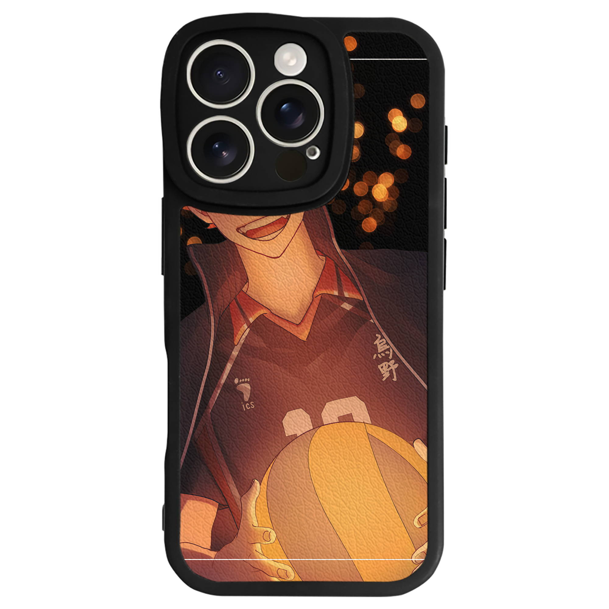 （画像用） ハイキュー!! Haikyu!! 【iPhone 16シリーズ対応】シリコンスマホケース（レザー調） 材質：シリコン